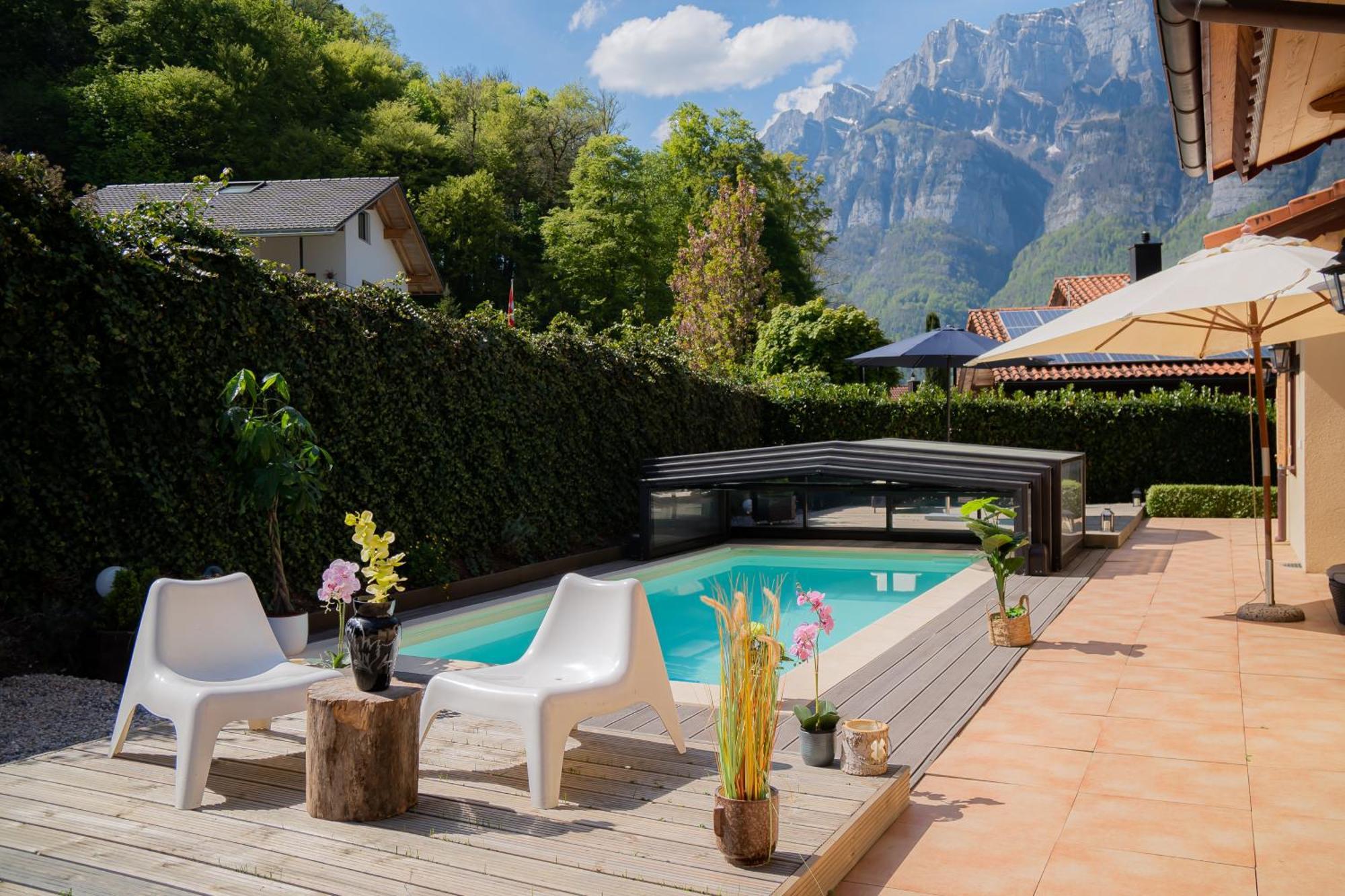 Doodle'S Amazing Chalet -Walensee - Flumserberg - Churfirsten - Heidiland - Pool - Sauna Mols Exterior foto